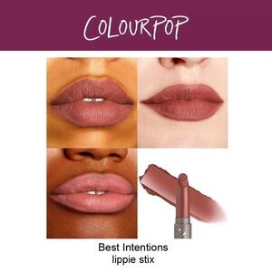 COLOURPOP Lippie Stix Lipstick Best Intentions Matte Dark Plum NEW IN BOX